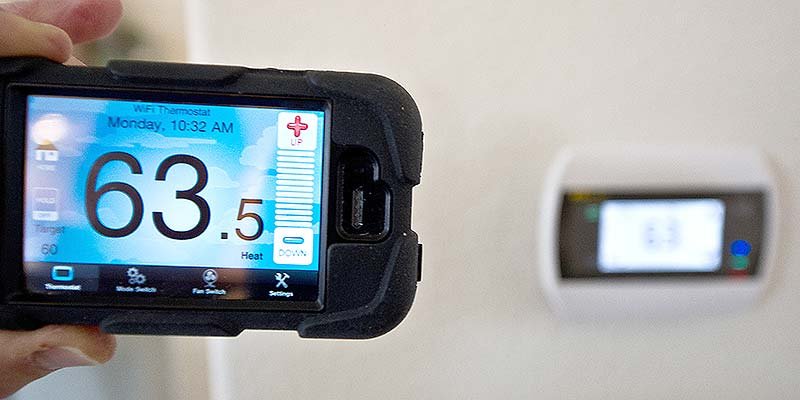 Smart thermostat installation in Leander Texas home